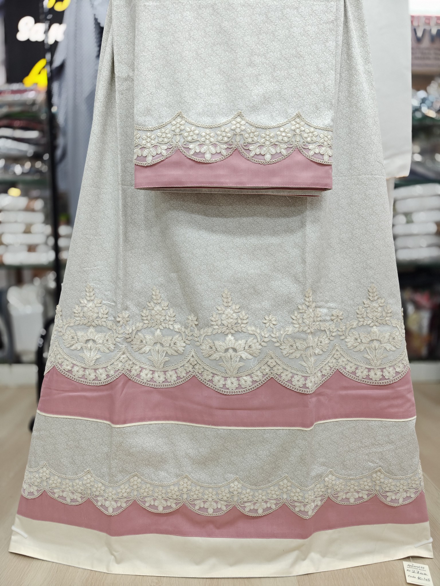 Printed Cotton Light Beige Colour Rida